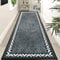 Rururug Carpet Runner for Hallways Non Slip 66 x 240 cm, Soft Washable Low Pile Runner Rug for Bedroom Kitchen Entrance Laundry, Grey