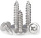 Lot de 50 vis autotaraudeuses à bride M3 x 16 mm x 7 mm, vis multi-usages, en acier inoxydable 304, vis cruciformes pour bois, cloisons sèches et meubles