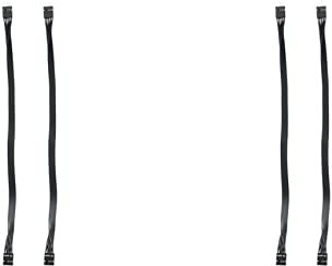 LAUGHERER 4 Piezas Placa Base HD Audio 9 Una Hembra Cable de Extensión para PC DIY Negro 30CM
