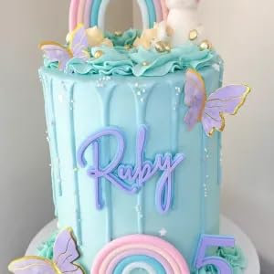 Personalised Name Charm Acrylic Cake Topper in Font 1
