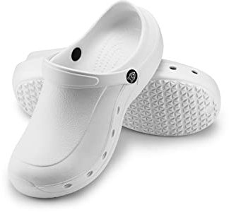ESTRO Zoccoli Donna Sabot Uomo - Zoccoli Sanitari Donna Unisex Ciabatte Uomo Gomma Ciabatte Plastica F92 (43, Bianco)