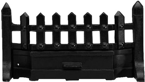 16 Fire Front Cast Iron Fire Fret Fire Place Two Piece Traditional Castle Fireplace Opening Front - Black
