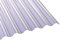 Highlux® Acrylglas-Profilplatte, 3mm Stark, 76/18, Sunstop, weiß Opal, glatt 1045mm x 3000mm