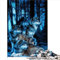 Wölfe im Wald mit Spielgeschenk, Puzzle 1000 Teile für Erwachsene, Papppuzzles für Kinder ab 12 Jahren, herausforderndes Spielspielzeug, 1000 Teile (26 x 38 cm)