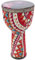 Bunte Afrikanische Djembe -Trommel Bunte Stoffkunst PVC -Trommel Für Kinder Hand Drum Musical Instrument