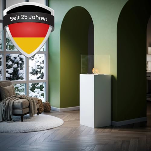 Bioethanol-Kamin | Fireplace WELCON Helsinki weiß