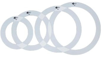 LOVIVER 4x Dämpfung Trommel Dämpfer Ringe, Trommel Schalldämpfer Accs Robuste Trommel Teile Praktische Tragbare Percussion Zubehör, 14 Zoll 14 Zoll 12 Zoll 10 Zoll