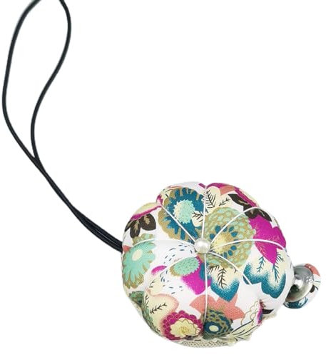 ZAMXHUG nadelkissen Handgelenk - 1 Stück Nadelkissen Handgelenk Blumen Nadelkissen mit Elastisches Handgelenkband Kürbisform für Nähen Stickerei DIY Handwerk