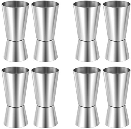 4X Spiritus Misst 25Ml/50Ml, Schuss Messen GeträNke Jigger Craft Dual GeträNke Mess Becher für Wein GeträNk Shaker