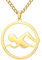 TEAMER Schwimmen Halskette Schwimmer Anhänger Edelstahl Wassersport Schmuck für Schwimmer Schwimmen Liebhaber Swim Coach (Schwimmende Halskette - Gold)