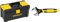Stanley STST1-75517 Essential 16 Toolbox with Plastic Latches, Black/Yellow & MAXSTEEL Adjustable Wrench 30 x 200 mm Protective Phosphate Finish and Ergonomic Bi Material