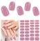 Nagelfolie UV Härtend - 28 Stück Nagelsticker UV Gel Nagelfolien Selbstklebend Nail Sticker Nagellackstreifen Gel-Nagelaufkleber Art Stickers DIY für Damen Mädchen Dekoration