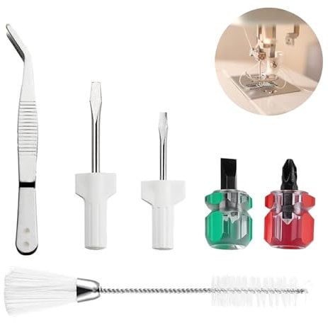 TIEGUANJIA Sewing Machine Cleaning & Maintenance Kit | All-in-One Repair Accessories withl Brushes, Mini Screwdrivers & Tools | Portable Sewing Machine Care Set for Home & Professional Use