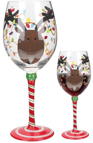 MAGICLULU Copa De Vino Navideña De Tamaño Compacto Decorativa Multifuncional Para Mujeres