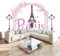 Fototapete Handgezeichneter Pariser Bogen Romantisches Vlies Tapeten 250x175 cm 3D Effekt Moderne Wandtapete Wohnzimmer Schlafzimmer Wandbilder Wand