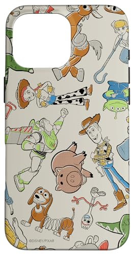 Disney and Pixar's Toy Story 4 Characters Retro Print Case for iPhone 16 Pro Max