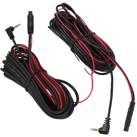 Gadpiparty2 Pack Dash Cam Extension Cable – Rearview Mirror Extension Wire for Car Backup Cameras | Durable Copper Core, Universal Stable Transmission