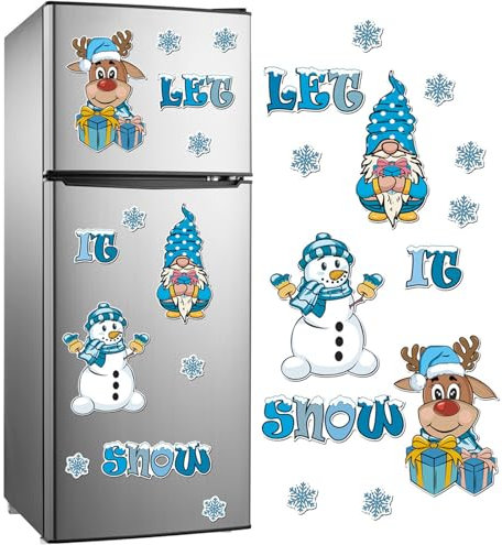 Árbol de Navidad magnético para decoraciones de refrigerador, árbol de Navidad magnético para decoraciones de nevera, imanes de fridge, imanes de nevera, pegatinas temáticas navideñas (CT126)