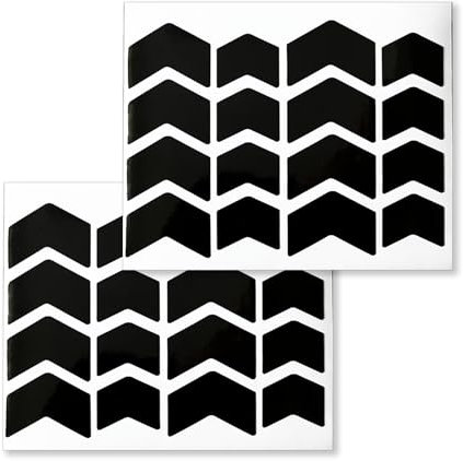 YJSDDNTY 2er Set Reflektoren Sticker - Reflektierende Aufkleber Schwarz für Helm,Fahrrad,Auto,Elektroroller - Schwarz