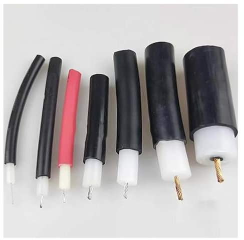 Communication equipment Black Double-layer Insulated High-voltage Wire GEVZ Electret Motor DC Cable 10-150 KV Electrostatic Tinned Silver Wire Wire and cable(1METER_150KV 1.0MM2 OD 10MM)