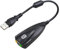 jojofuny Externer USB-soundadapter Stereo-audioadapter 7.1-Kanal Keine Treiber Erforderlich Sofortige Konnektivität Kompatibles Betriebssystem Schwarz