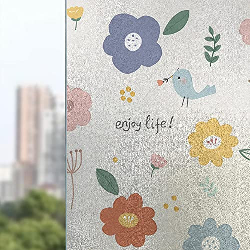 Fensterfolie Deko Sichtschutz Milchglas Klebefolie für Badezimmer Duschkabine Blau Wellen 30 x 100 cm