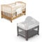 1x Moskitonetz für Babybett 130x70x33 cm – Atmungsaktiv, faltbar & leicht – Mückenschutz für zu Hause, Camping, Reisen und unterwegs – Universelle Passform, einfache Installation, tragbar