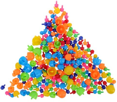YARNOW 592 Stücke Pilznagelspielzeug Pilz Nagelpuzzle Pilz-Puzzle Steckspielzeug Peg Board Toy travel Activities Stecktafel- Steckbrett- Knopfkunst Plastik