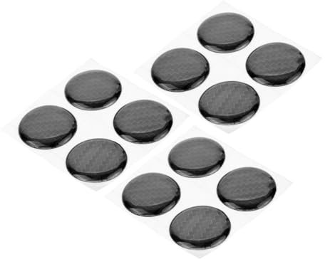 ULTECHNOVO 12 Pezzi Copricerchio per Serratura Auto Adesivi Decorativi per Chiave Porta Protezione per Chiave Auto Facile Installazione e Resistente All Usura
