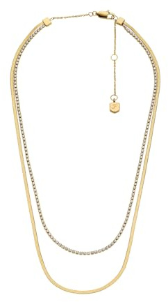 Fossil Ellis Women's Gold-Tone Stainless Steel Necklace, JF04939710