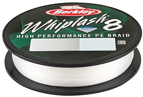 Berkley Whiplash 8 geflochtene Angelschnur – 100 % Dyneema 8-faches Geflecht für Salzwasser- und Süßwasserangeln