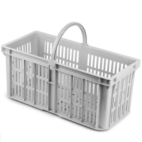 Chabrias Ltd Multi-Purpose Glass Collection Kitchen Organiser Cleaning Caddy Basket with handle (Single)