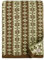 Linen & Cotton Luxus Warme Decke Wolldecke Gestrickt Arctic - 100% Reine Neuseeland Wolle, Beige/Braun (130 x 180cm) Wohndecke Kuscheldecke Strick Sofadecke Strickdecke Plaid Schurwolle Couch Sofa