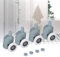 Sostituzione Doccia Scorrevole Vetro Bottom Runner Rulli Pulegge Ruota Porta Rullo Della Tenda(Single Wheel)