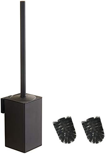 BGL 304 Stainless Steel Wall-Mounted Square Toilet Brush Holder (black)