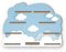 Regal „Blaue Wolken“ geeignet für Toniebox und Tonies inkl. 40 Metallplättchen für Flexible Befestigung der Tonie Figuren (Blaue Wolken)