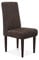 CAVADORE Esszimmerstuhl Malm / Polsterstuhl für Küche oder Esszimmer in Lederoptik / Mit Kontrastnaht / Passend zur Küchengarnitur Malm / 48 x 103 x 62 / Mikrofaser: braun