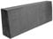 TexDeko BeSmart Rückenkissen 120x43x20/15cm für Palettenkissen mit Abperleffekt Samt-Stoff Bezug mit Reißverschluss waschbar für Palettenpolster (Grau)