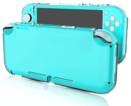 Sutinna Coque pour Console Switch Lite, Coque Arrière Rigide Ultra Transparente avec Absorption des Chocs Anti-Rayures et Conception Ergonomique, Coque Transparente(Clair comme de l'eau de Roche)