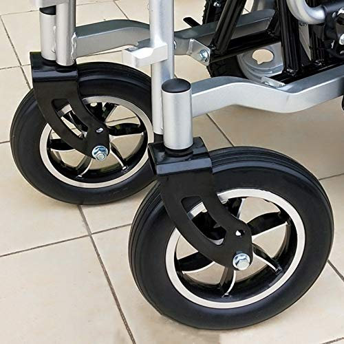 YSJX Ersatzräder Ersatzrollen Ersatz Lenkrollen für Rollstuhl,2 Stück 10inch/250mm Rollstuhlreifen Pannensicher mit Aluminiumlegierung Felge Rollstuhl Reifen