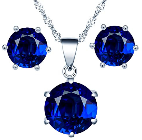 Yumilok Damen Schmuckset Damen Geschenke für Frauen Halskette Kette Ohrringe Set Schmuck Geschenk für Frauen