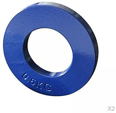 U/ D 1PCS Olympic Steel Weight Plates (Blue, 0.5 kg)