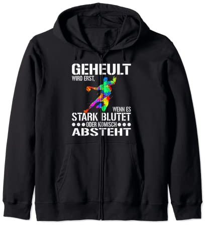 Handball Spieler Designs für Männer Frauen und Handball Fans Kapuzenjacke