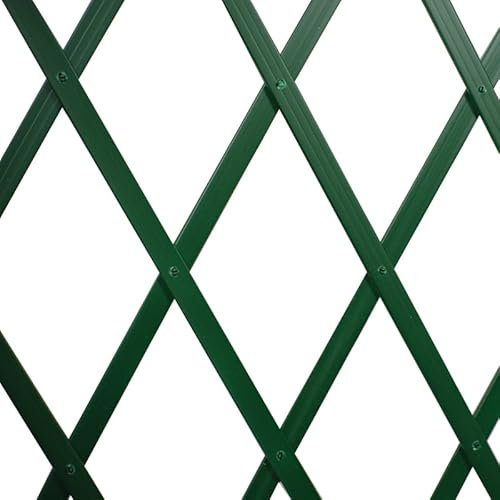 Virsus 1 Traliccio Estensibile in PVC 1715, misura 100x200 cm, per sostegno a muro di fiori e pianti rampicanti, per decorazione esterni pannello recinzione giardino, terrazzo Vari Colori (verde)