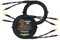 10 Foot - Canare 4S11 – Audiophile Grade - HiFi Star-Quad Speaker Cable Pair with Eminence Gold Banana & Spade Connectors