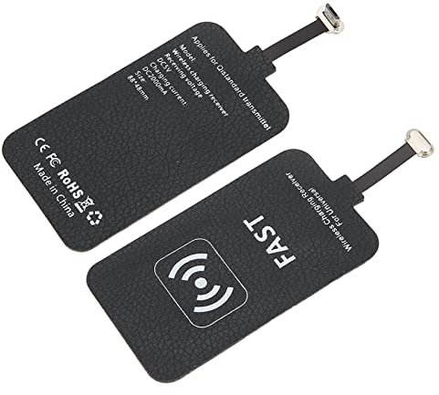Receptor de Cargador Inalámbrico, Chip de Módulo de Parche de Receptor de Carga de 10 W para Micro USB, Adaptador de Carga Inalámbrico Ultrafino con Enchufe Plegable, para Teléfono