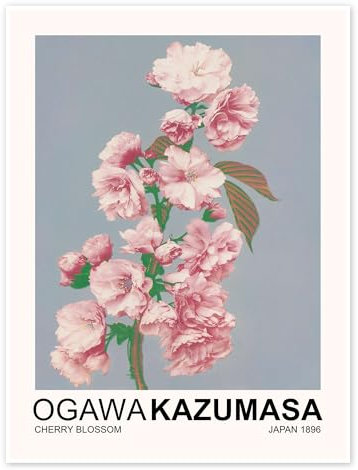 Cherry Blossom Poster von Ogawa Kazumasa 30 x 40 cm Pastell Wandbilder Wanddeko