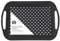 Large Black Serving Tray (28.5cm x 40.5cm) 1 Piece - Durable, Anti-Slip, Ideal for Food, Drinks, Snacks, Home Essential, & More