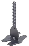 RUBI | Zyklon-Nivelliersystem | Flachboden 1 mm | Ideal zum Verlegen von großformatigen Fliesen (Mindestgröße 30x30 cm) | 100 Einheiten