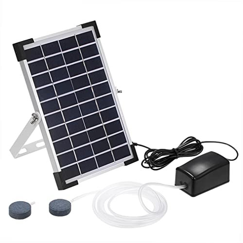 Ailgely Solar-Sauerstoffpumpe, Aquarium Oxygenator, Solar Teichbelüfter, Gartenteich Belüftung Sauerstoffpumpe, Fisch-Belüfter, Aquarium-Luftpumpe, mit Aquarium-Sauerstoff-Rohr-Luftblasenstein